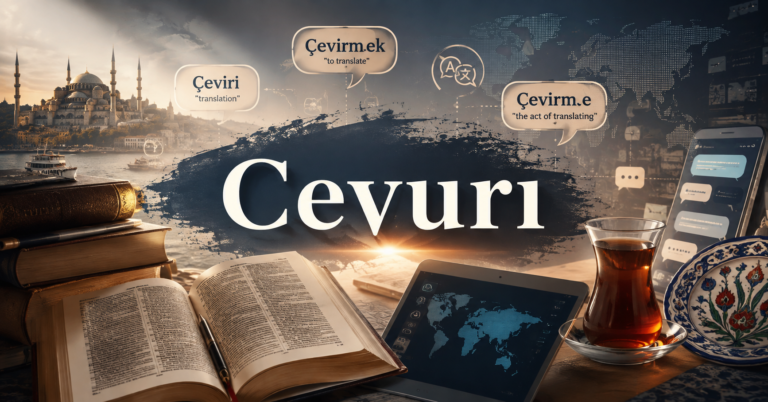 Cevurı meaning and origin explained through Turkish language and cultural elements